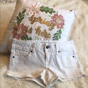 Guess White Jean Shorts